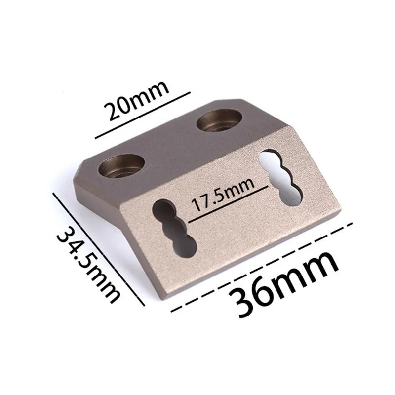 WADSN Airsoft WADSN linterna táctica montaje compensado para m-lok Keymod Picatinny Rail M600 M600C M300 M300A arma luz de explorador - imagen 5