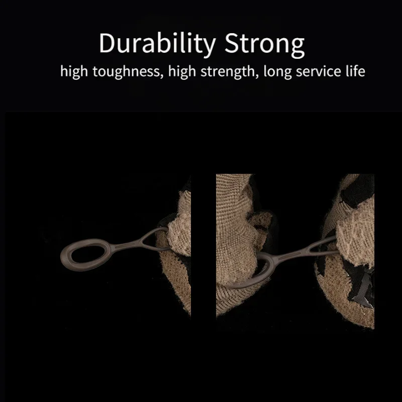 Extractor de cremallera de repuesto, extensión de cable TPE, lengüeta de cremallera, accesorios de bolsa DIY para chaleco de caza, accesorios para mochila, 5 uds. - imagen 5