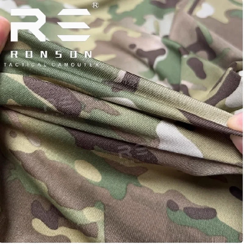 Tela anti infrarroja elástica del traje de la rana del algodón de punto