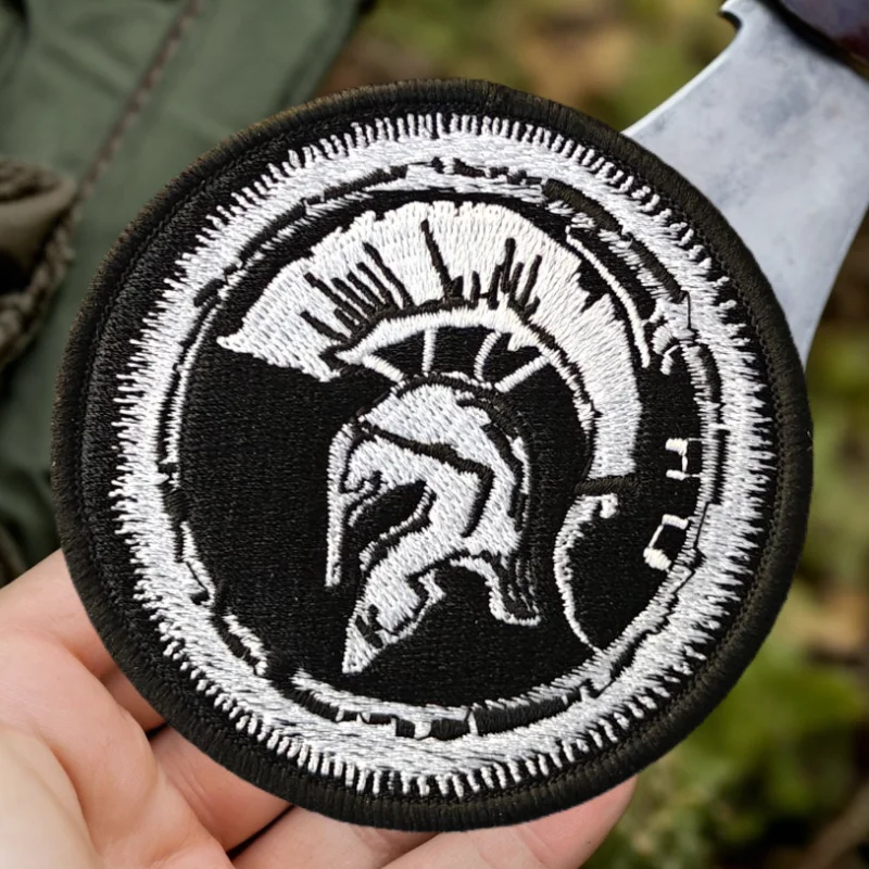 Parche bordado de Caballero guardián, chaleco táctico, insignia de moral con gancho y bucle, pegatinas decorativas para mochila, parches para brazalete para ropa