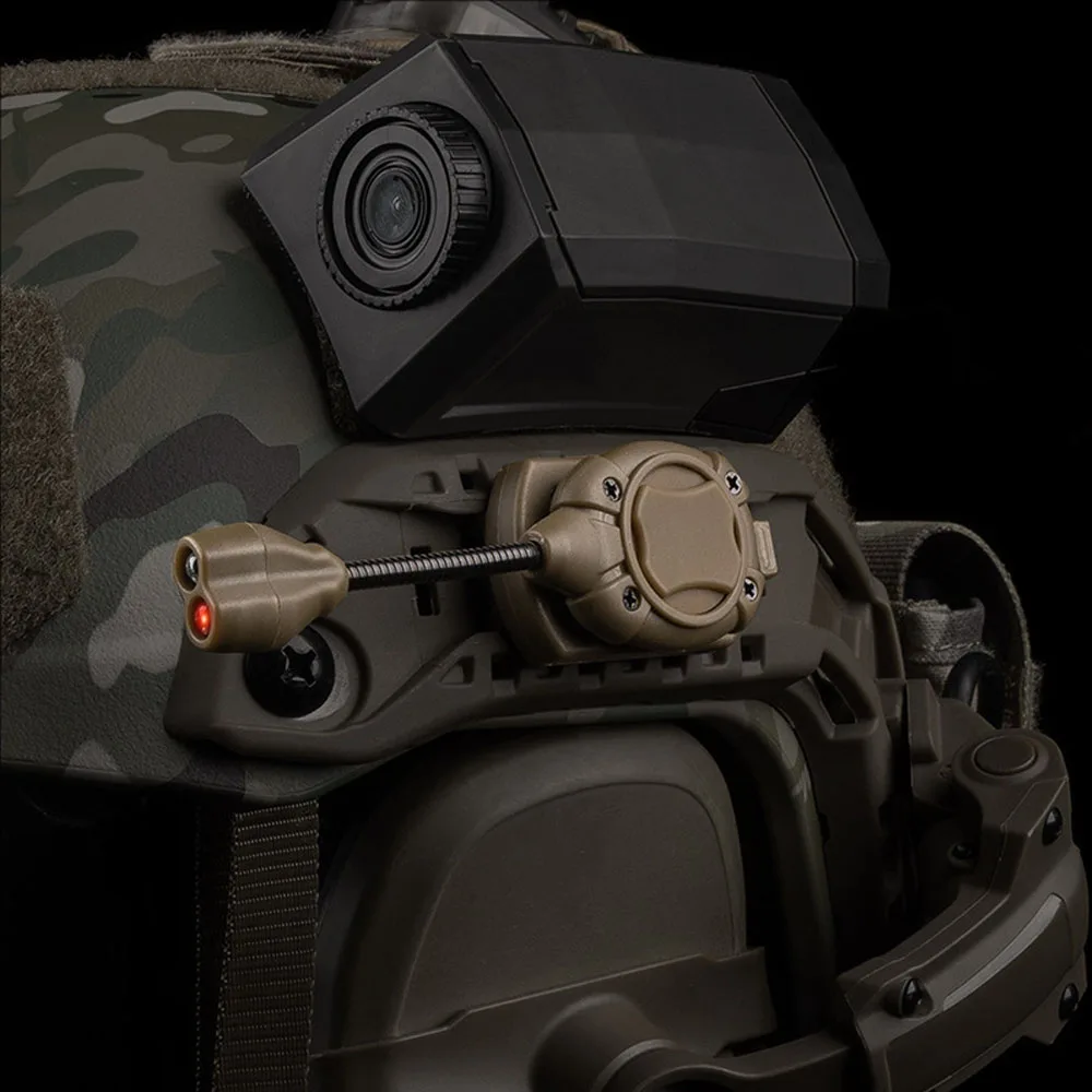 MPLS CHARGE 3,0 casco táctico Airsoft luz 4 modos rojo/verde/azul/IR lámpara al aire libre caza deportes supervivencia linterna de emergencia - imagen 5