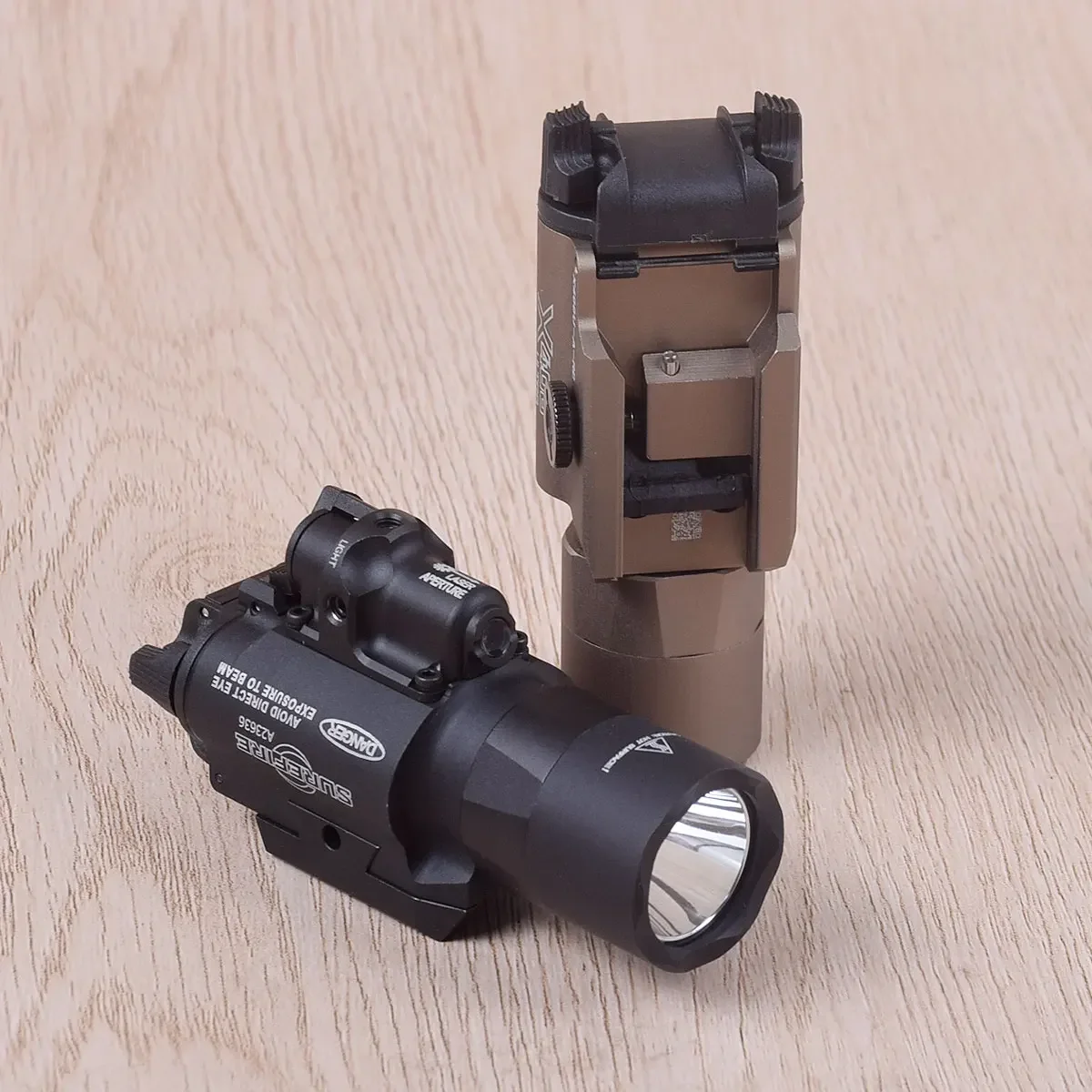 Armas Airsoft Surefir X400 Ultra linterna mira láser roja o verde 20mm montaje en riel Picatinny X400U Glock Gun Light - imagen 2