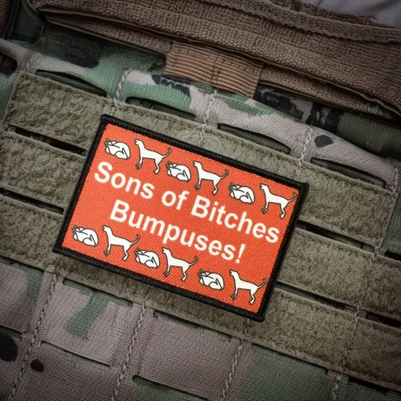 Parche táctico con impresión divertida, insignia de moral militar, parche de gancho y bucle para mochila, ropa decorativa - imagen 2