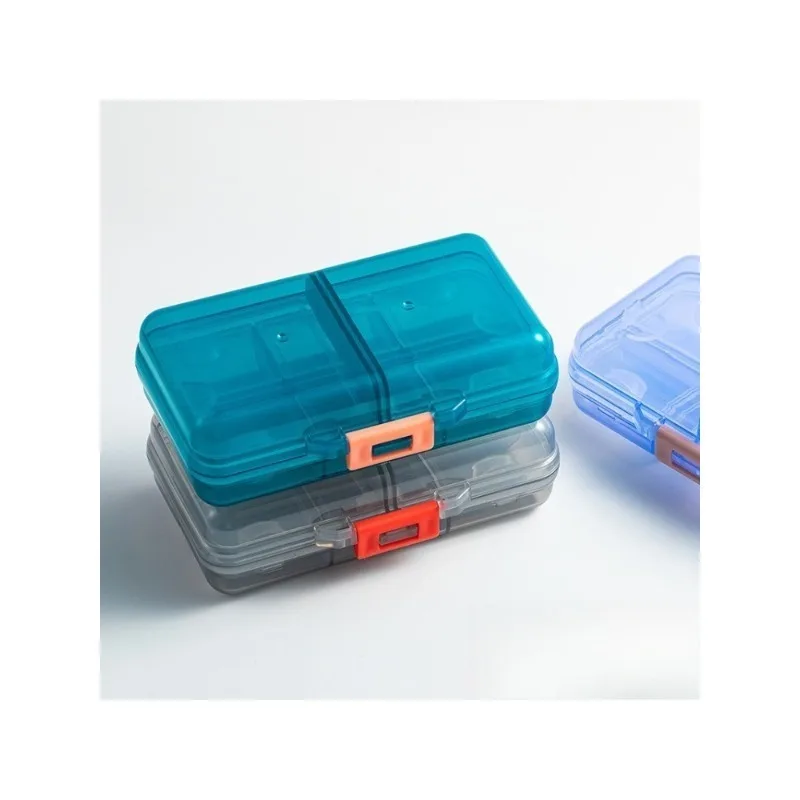 Caja de medicinas portátil con compartimentos para viajes - imagen 2