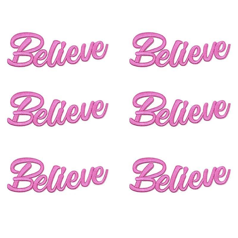 10 Uds. Parches bordados de Jesús Dios para ropa fe cree parche con letras en inglés parches para planchar para ropa chaquetas sombreros DIY - imagen 4