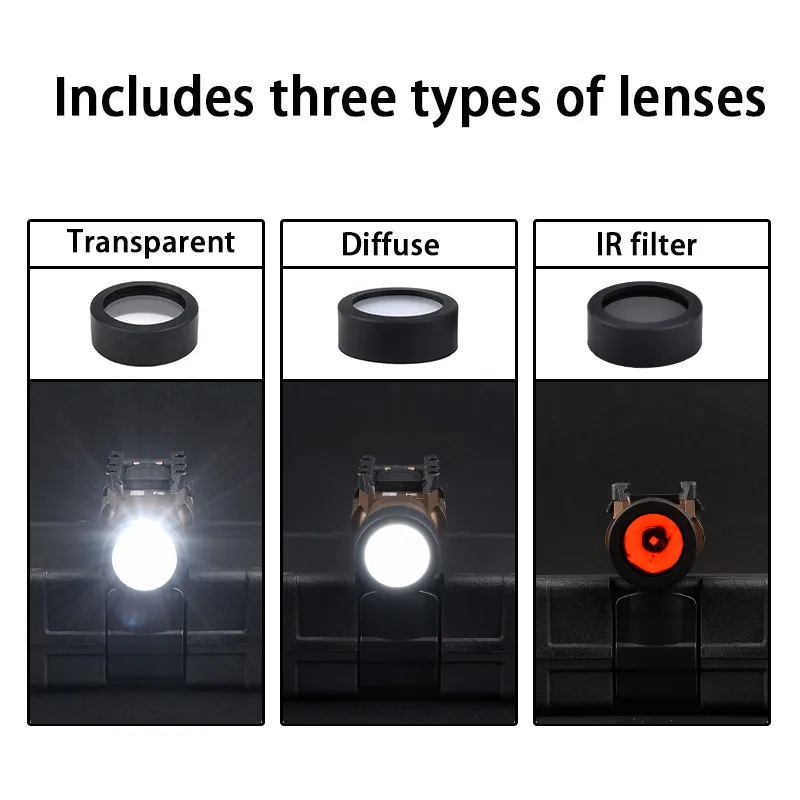 WADSN-Protector táctico para arma de caza, M300, M600, X300, X400V, luz LED, cubierta de linterna, Protector de lente personalizado, 25,4 MM, 28MM, 30MM, 26mm - imagen 3
