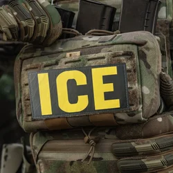 Parche con estampado de hielo para chaleco táctico, sombreros con gancho y bucle, insignia de moral, mochila, pegatinas decorativas, parches para brazalete para ropa