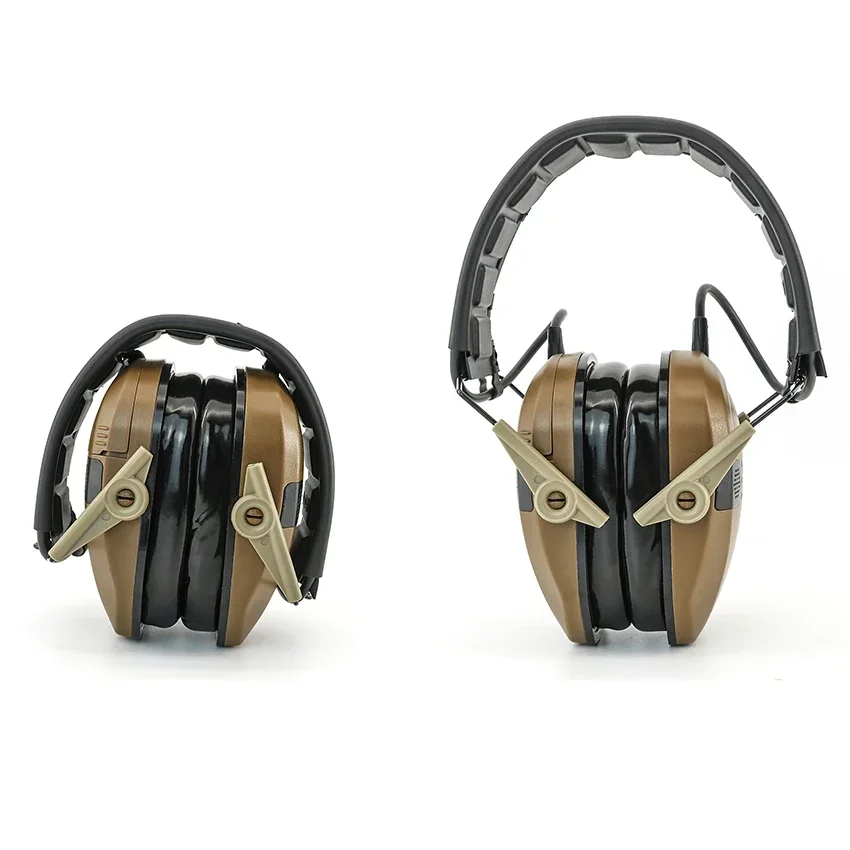 Auriculares de caza Airsoft con nueva diadema, extraíbles para rango de tiro, almohadillas para los oídos de Gel de silicona, plegables - imagen 5