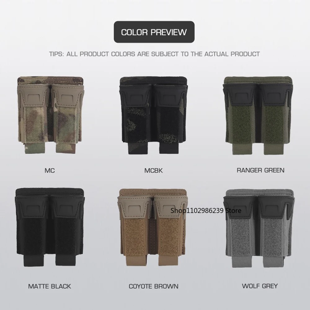 Porta-revistas MOLLE liberación rápida doble para 9mm - imagen 3