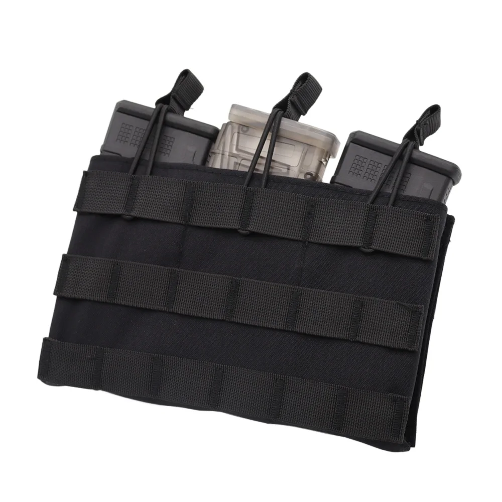 VULPO-bolsa táctica Molle Triple para cargador, 5,56 M4, bolsa magnética abierta, equipo de caza Airsoft - imagen 2