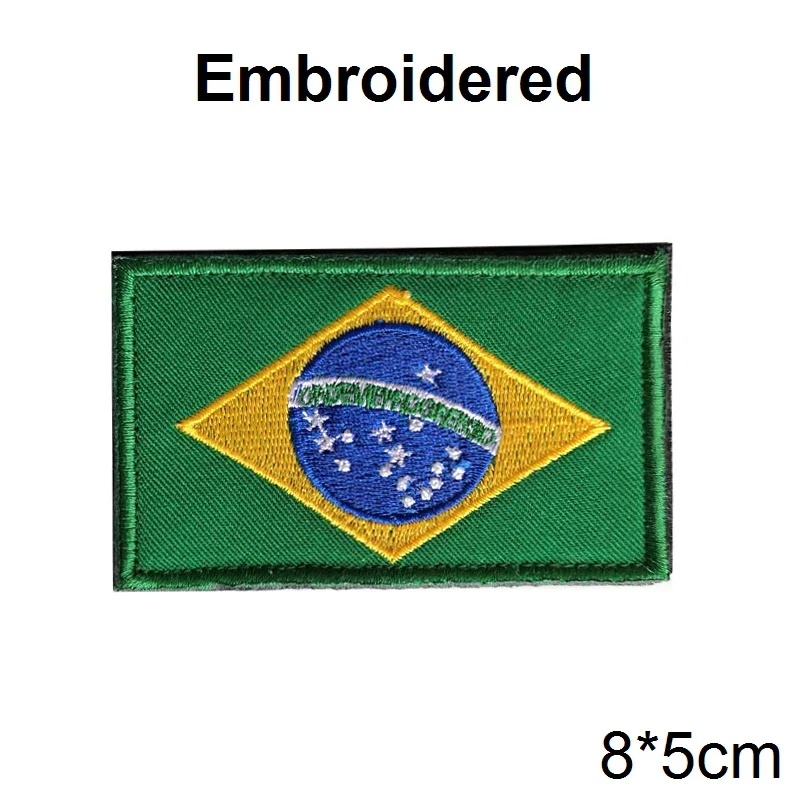 Parches de bandera de PVC/bordado, Reino Unido, España, Francia, Alemania, EE. UU., Rusia, insignia de gancho táctico, aplique de emblema de goma para hombro - imagen 4