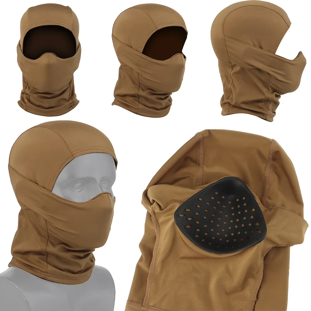 Mascarilla protectora Knight, cubierta para la cabeza, ajustable en varios tamaños, elástica transpirable, protector bucal, almohadilla suave, equipo para exteriores - imagen 5