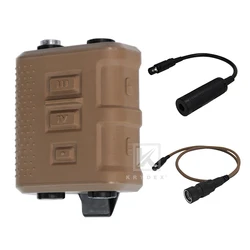 Conector receptor transmisor táctico FCS V60 PTT, dos canales de comunicación para cabezales AMP Comtac III