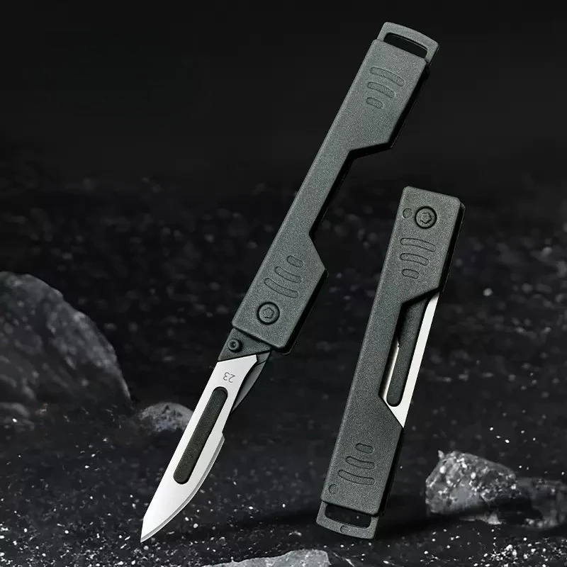 Cuchillo plegable de acero inoxidable quirúrgico para exteriores - imagen 4