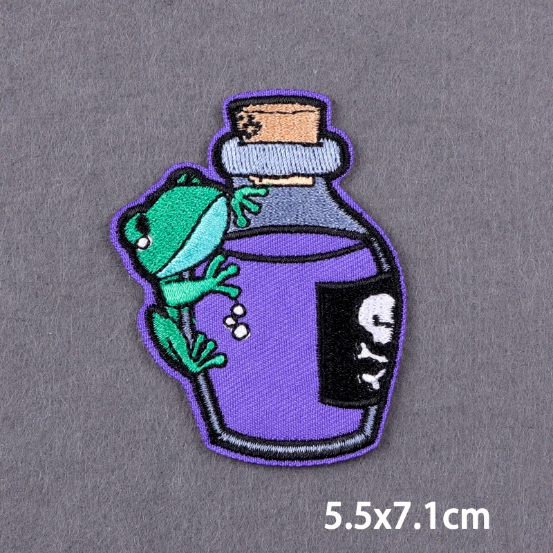 Parche bordado de dibujos animados para ropa, lindo gato, parches para planchar, parche Fusible, apliques de Tarot, decoración en la ropa - imagen 5