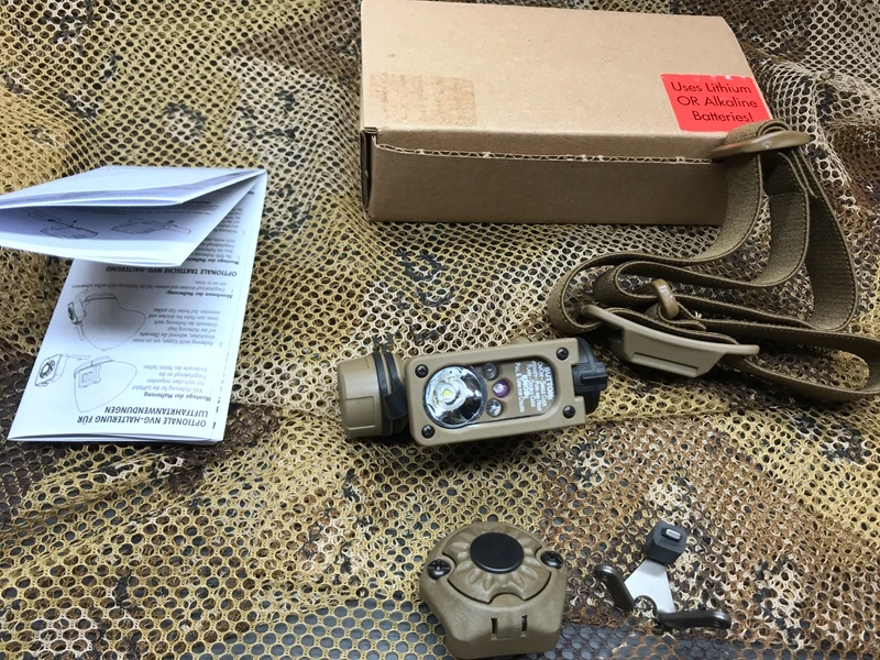 Luz táctica para casco al aire libre II, faro compacto, lámpara de señal de giro de 180 grados con COLGADOR PARA casco - imagen 4