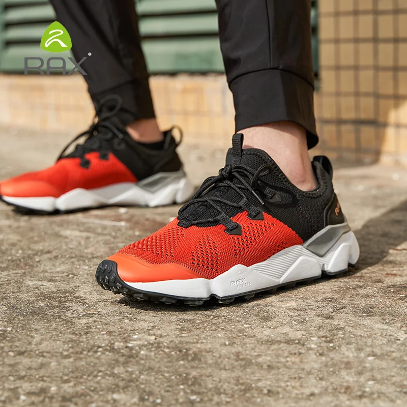 Rax Zapatos de senderismo para hombre, zapatos de turismo ligeros y transpirables, zapatos deportivos para exteriores, zapatos de trekking, zapatillas para correr, zapatos tobilleros para caminar - imagen 3
