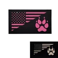 Flag Dog Paw Pink