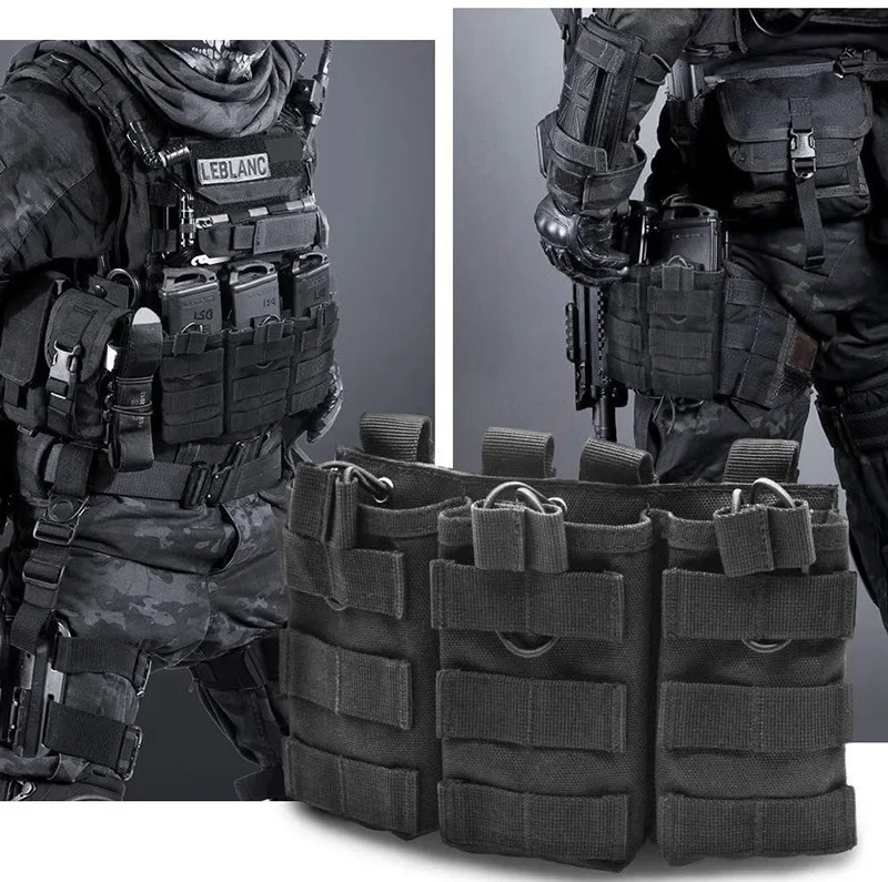 Bolsa táctica Molle para revistas, paquete de utilidad, riñonera para Paintball M4 5,56, Rifle, caza, tiro, accesorios de herramientas EDC - imagen 4