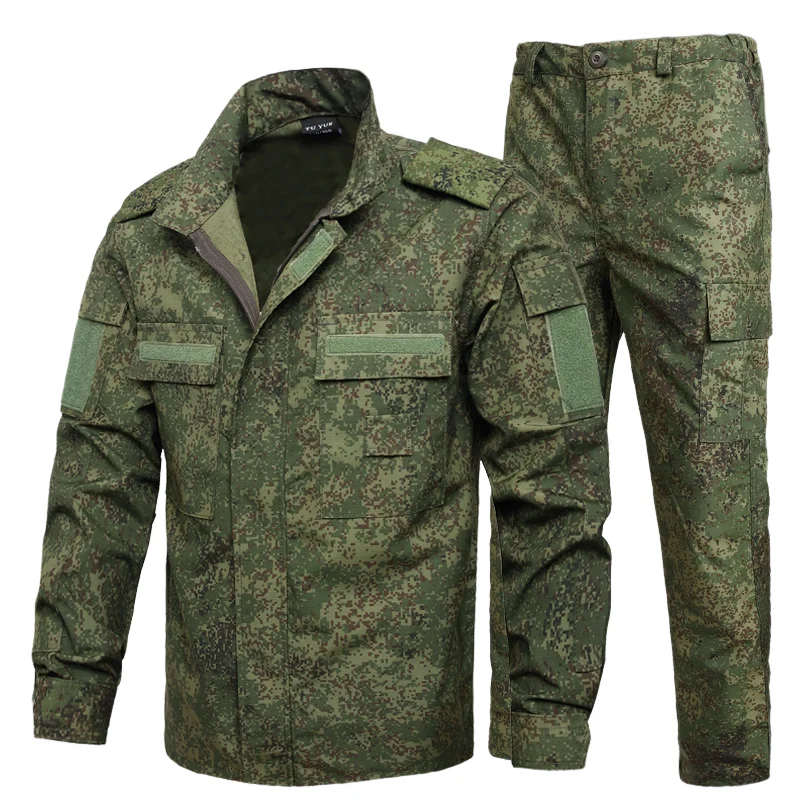 Traje de combate táctico, traje de camuflaje ruso, ropa de entrenamiento, uniforme, chaqueta y pantalón de carga resistentes al desgaste de talla grande - imagen 2