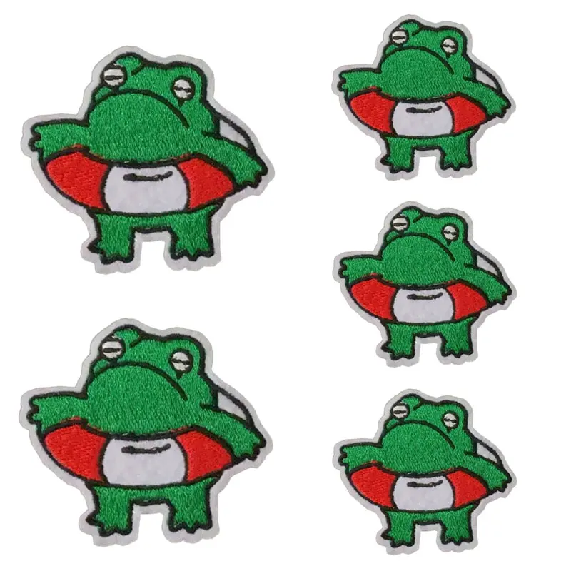 5 unids/lote de parches divertidos de animales para planchar para ropa DIY parche de Humor negro parches bordados en insignias de ropa en decoración de mochila - imagen 4