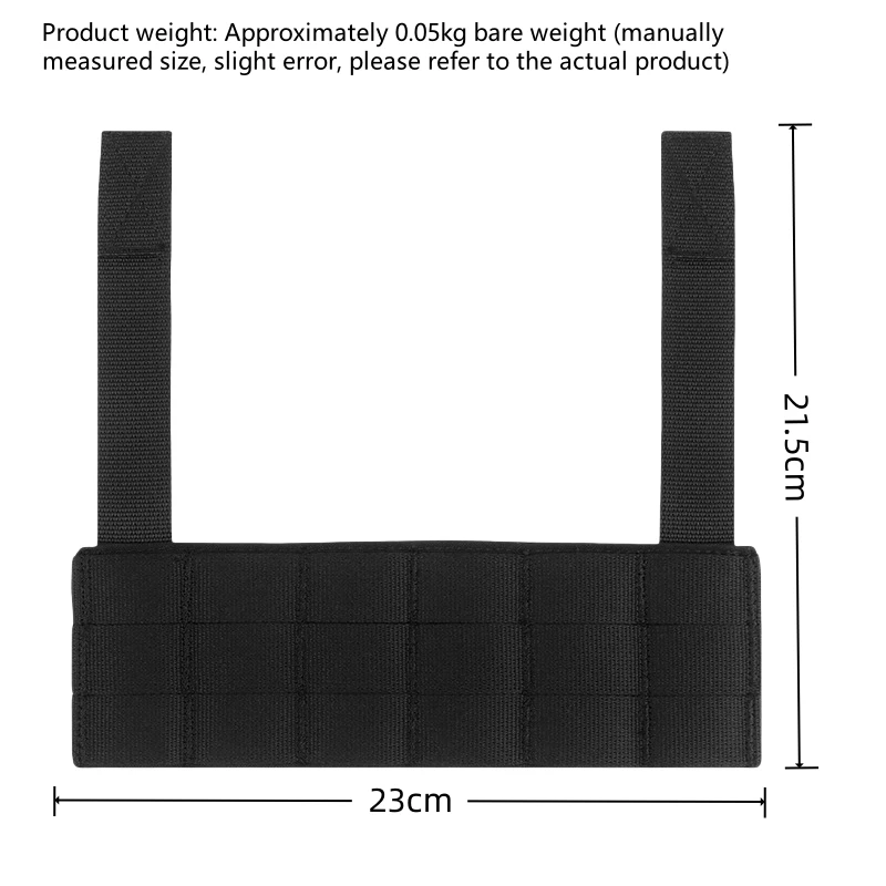 Chaleco de caza MOLLE – Panel frontal ajustable
