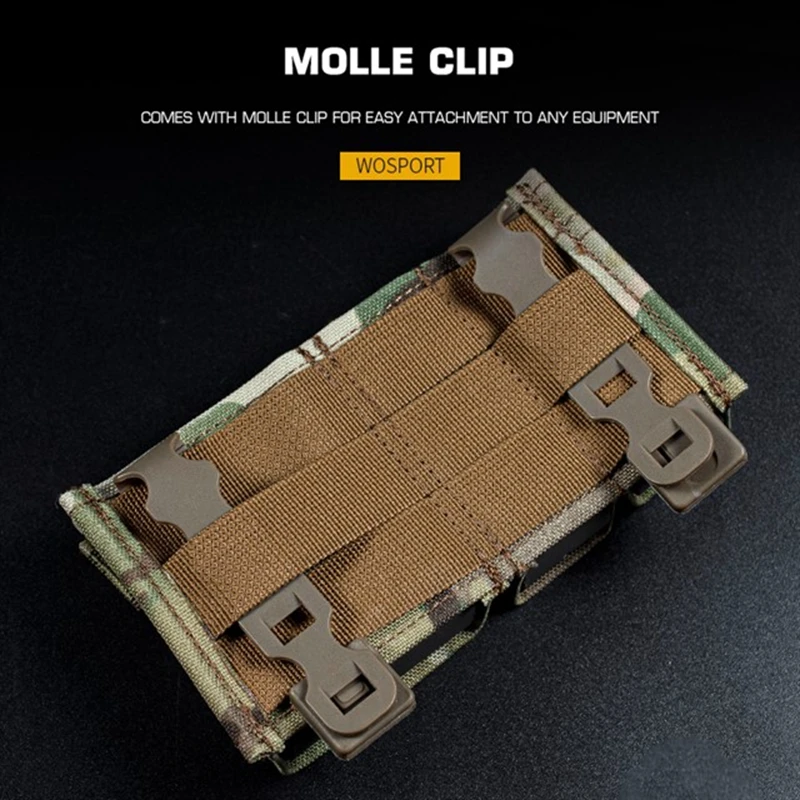 Bolsa táctica para revistas de 5,56mm, bolsa Individual Doble AR15 M4 Mag, soporte para revistas con Clip de inserción rápida de nailon, accesorios de caza - imagen 5