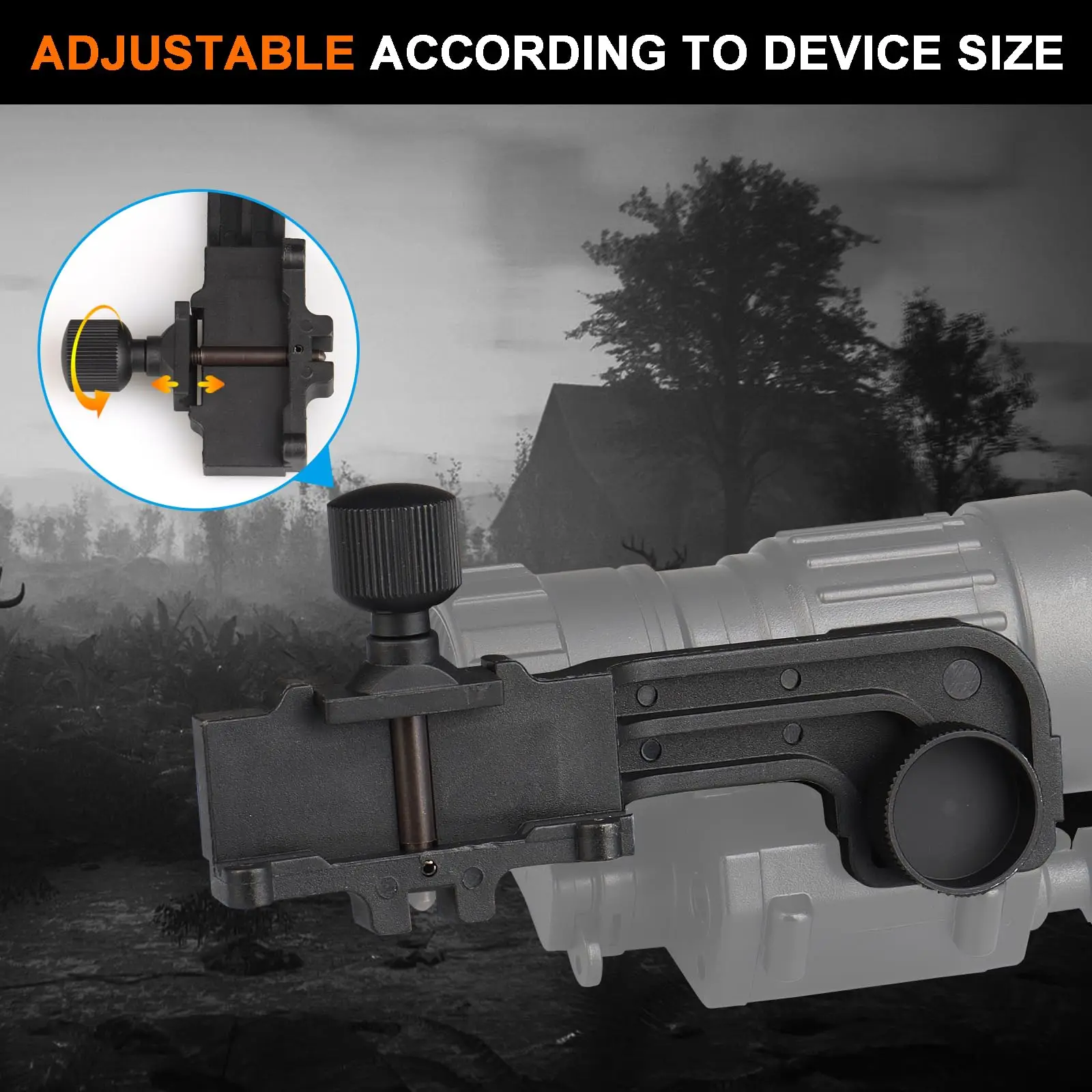 BOOIU nuevo adaptador de auriculares con brazo en J ajustable PVS14 adaptador de montaje de visión nocturna montaje NVG accesorio para casco táctico de plástico - imagen 4