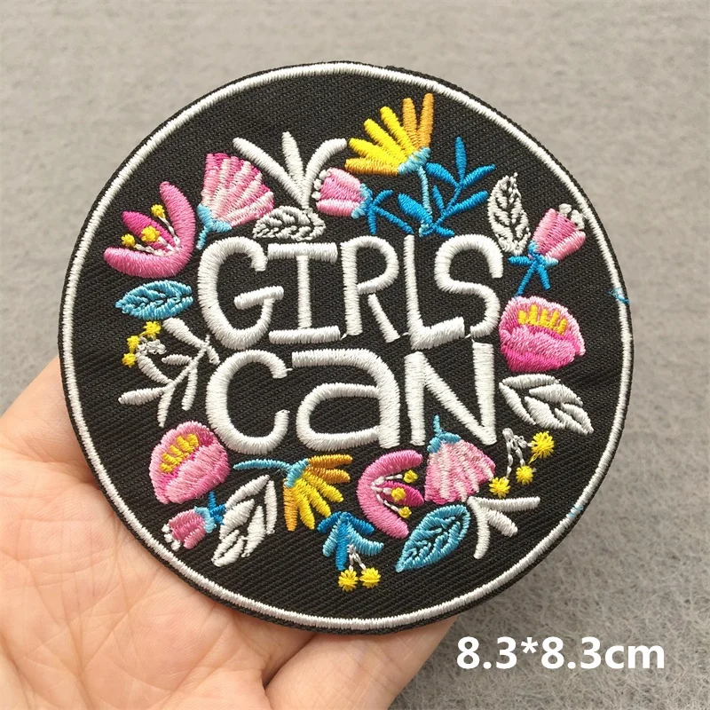 Parche bordado de flores de dibujos animados, parches para planchar, parches bordados de setas DIY, apliques de ropa, pegatina de costura - imagen 4