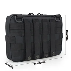 Bolsa táctica MOLLE admin – Nylon ripstop cremallera oculta documentos
