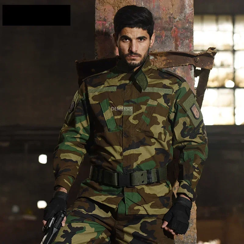 Uniforme táctico para hombre, uniforme de caza para deportes al aire libre, conjunto de camuflaje, camisa + pantalones - imagen 2