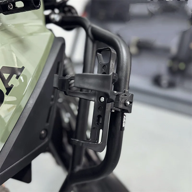 Soporte para hervidor de motocicleta, botella de agua con parachoques fijo Cc110, extensión montada en caja lateral modificada táctica - imagen 5