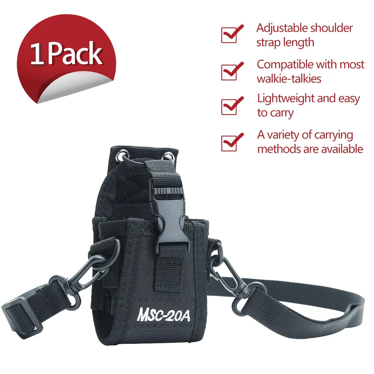 Bolsa táctica para Walkie Talkie, bolsa Oxford Molle para Radio, deporte al aire libre para Baofeng UV 5R Quansheng UV K5, funda para interfono - imagen 4