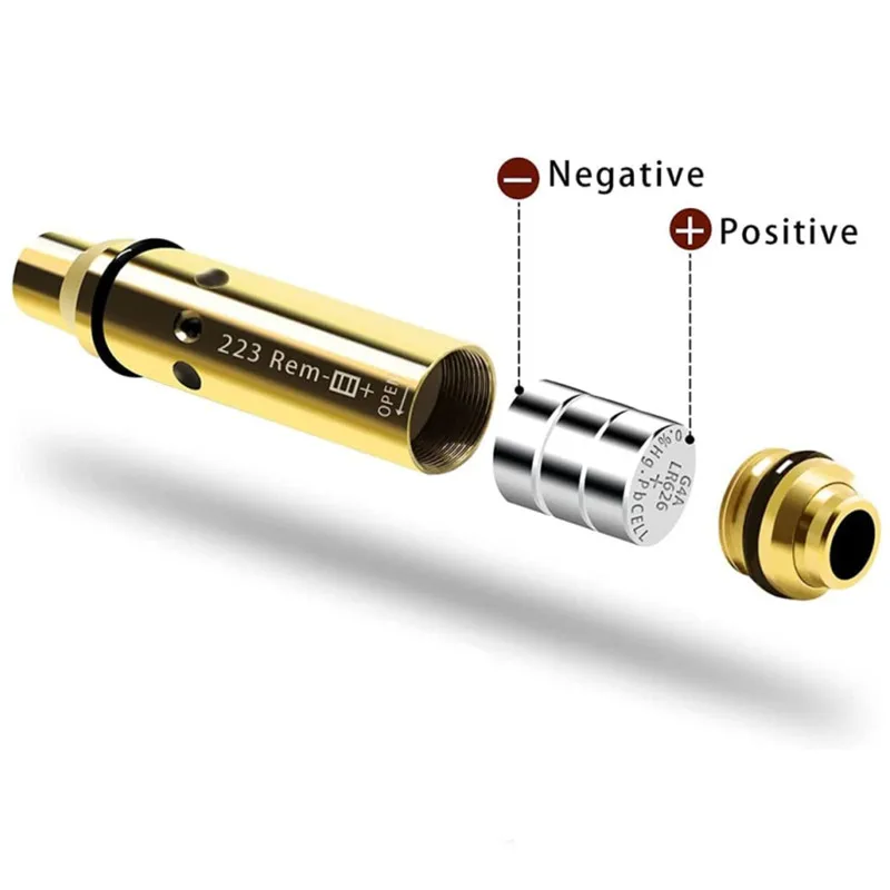 Cartucho láser de entrenamiento, dispositivo táctico de punto rojo, 9mm, 380ACP, 38SPL, 40SW, 223Rem - imagen 4