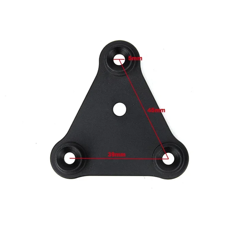 Adaptador de montaje de suspensión de cinturón Molle de aluminio negro/plateado táctico Airsoft para bolsa de estilo Mag - imagen 3