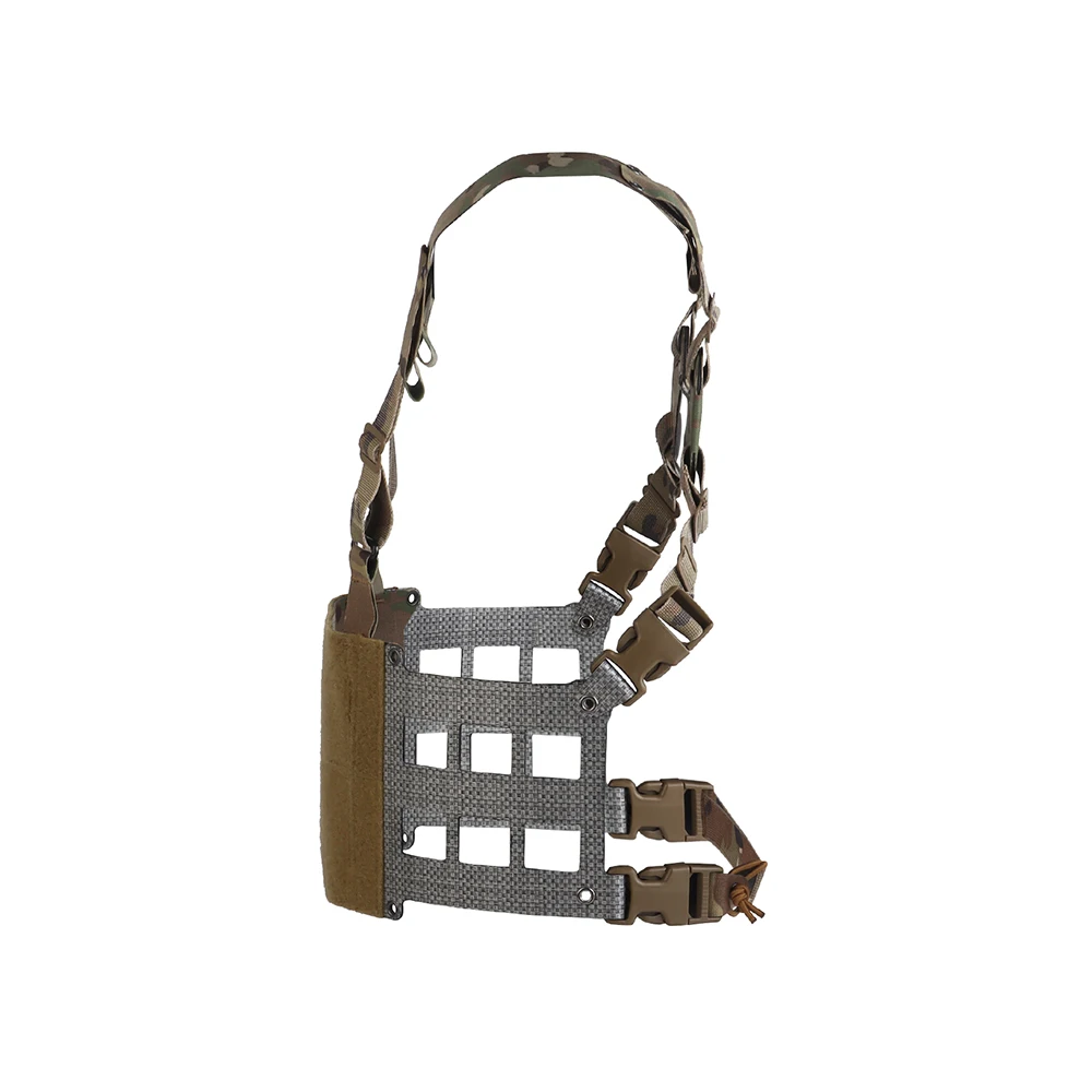 Equipo táctico Chesty Wide V2 Ferro estilo ligero caza al aire libre combate Airsoft pecho Rig chaleco sistema MOLLE equipo extendido - imagen 4