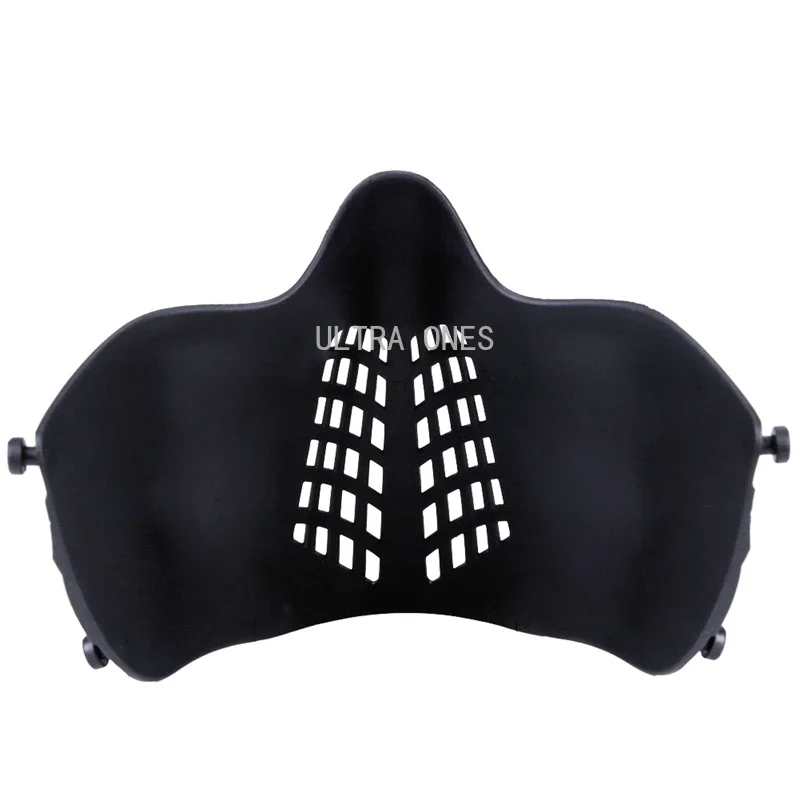 Mascarilla táctica para Paintball, máscara de media cara, ligera, resistente al impacto, Airsoft, CS, caza al aire libre - imagen 4
