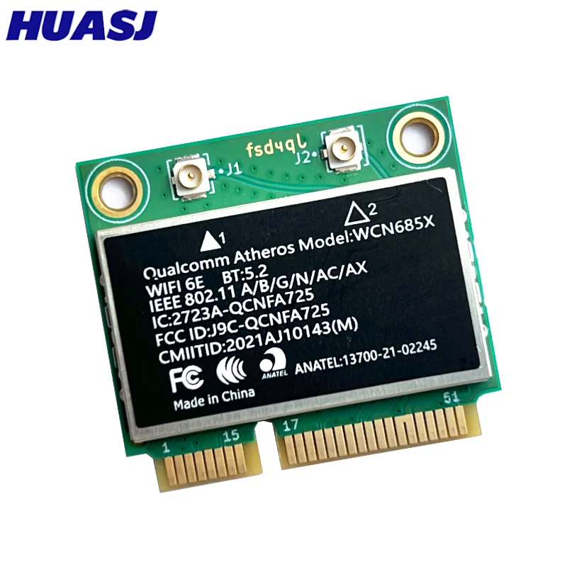 QCNFA725 NFA725 WCN685X 2400Mbps 2,4G/5G/6Ghz para Bluetooth 5,2 802.11AX adaptador de red inalámbrico para ordenador portátil Win10/Win11 - imagen 3