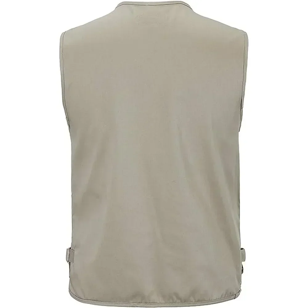 Chaleco táctico de verano para hombre, chaleco de pesca para senderismo, chaleco de fotógrafo con múltiples bolsillos, chaqueta de carga fina para ocio al aire libre para hombre - imagen 4