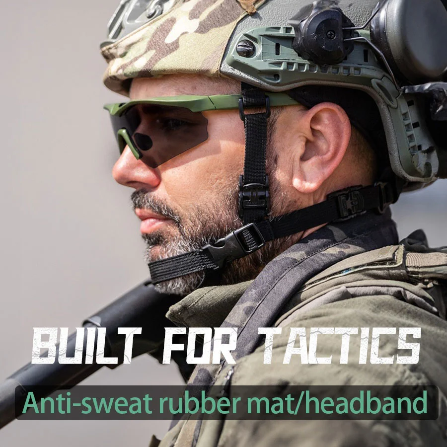 Nuevas gafas de tiro tácticas profesionales para deportes al aire libre, gafas protectoras militares de seguridad a prueba de viento y polvo, gafas de sol - imagen 3