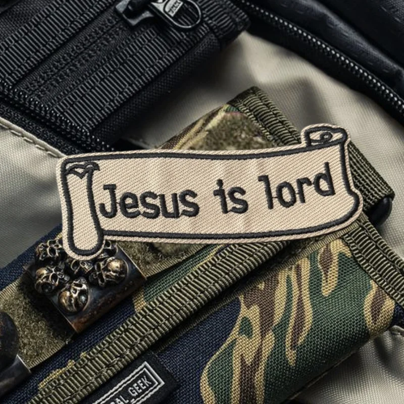 Parche bordado de niño de Dios, chaleco táctico, gancho y bucle, sombrero, insignia de moral, mochila, pegatinas decorativas, parches para brazalete para ropa - imagen 5