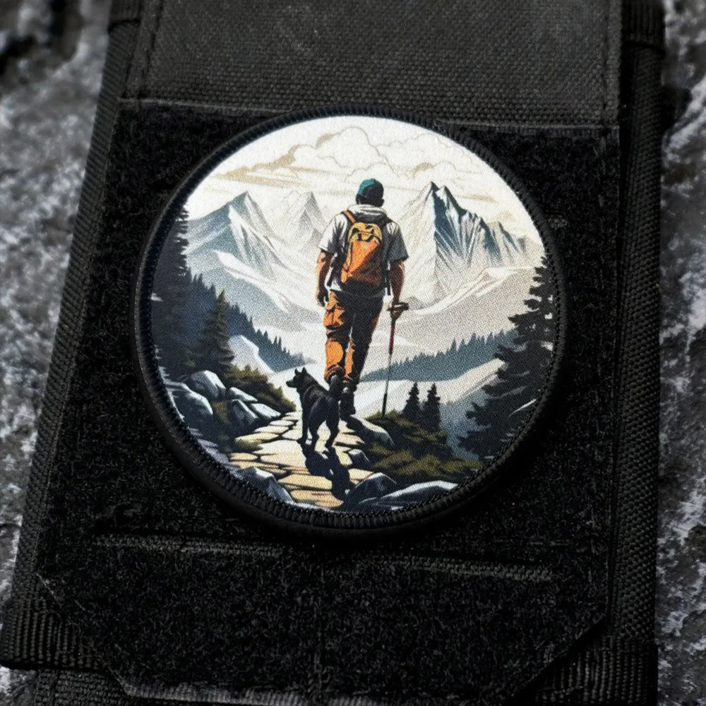 Parche táctico chevron morale con velcro para airsoft y chalecos - imagen 4