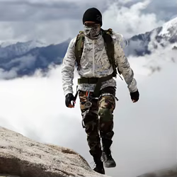 Magic Scorpion Chaqueta Táctica Softshell Forro Polar Camuflaje Blanco