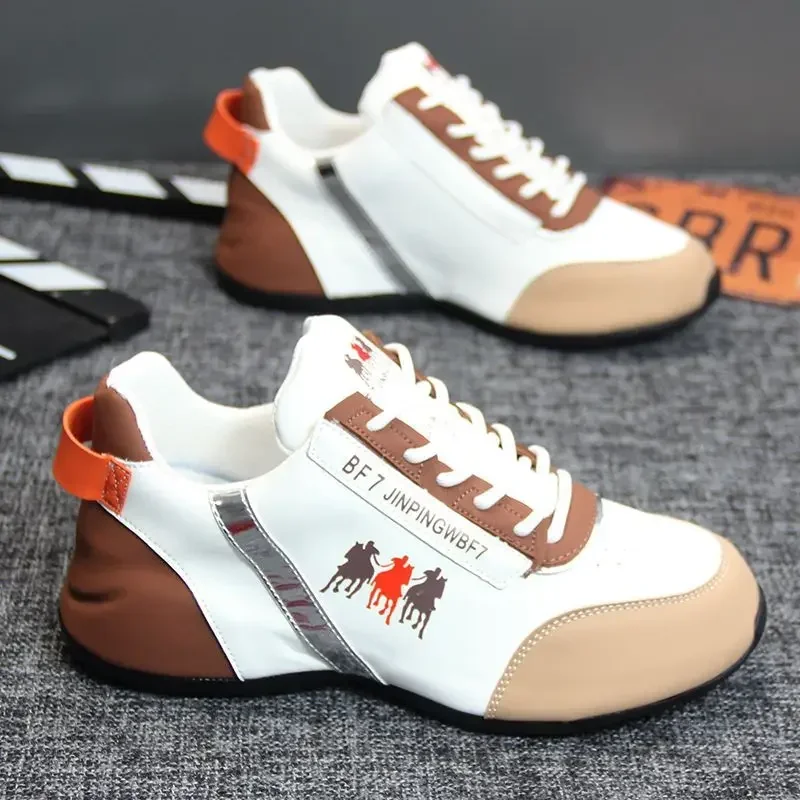 Zapatos informales de moda para hombre, zapatillas deportivas transpirables con cremallera lateral, para correr al aire libre - imagen 3