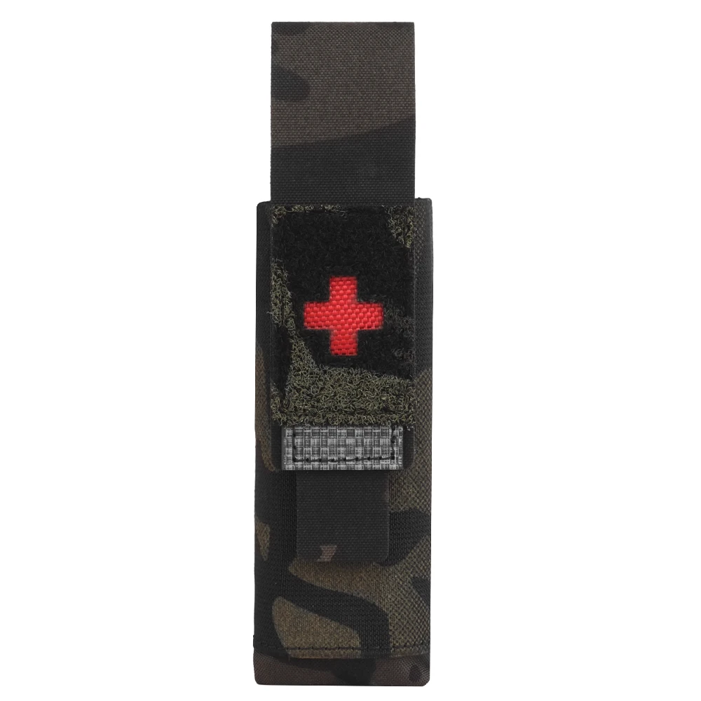 Bolsa de torniquete táctico, soporte TQ, Kit de supervivencia para traumatismos EMT, bolsa para linterna Molle, soporte para cuchillos, Kit de herramientas, bolsa para caza y Camping - imagen 2