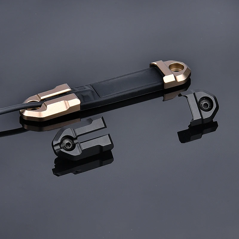 Linterna de exploración táctica, interruptor de almohadilla de presión remota, soporte de botón de metal utilizado para m-lok Keymod, accesorios de placa de montaje de riel - imagen 2