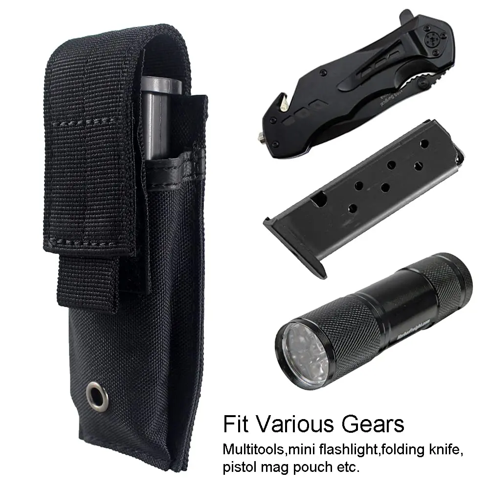 Bolsa Molle para pistola Mag, bolsa táctica individual/doble para revistas, bolsas Mag para GL M1911 92F, soporte organizador de herramientas EDC de caza - imagen 5