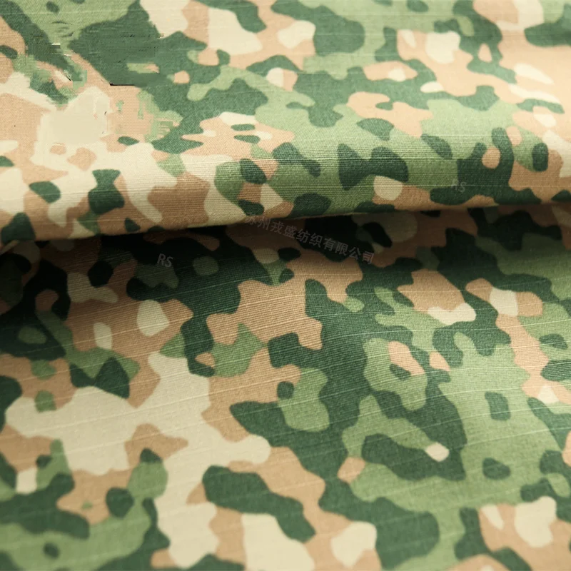 NC5050 tela de algodón y nailon de camuflaje multicolor, tela de camuflaje para uniforme táctico DIY, Durban/patrón de tigre/camuflaje suizo - imagen 5