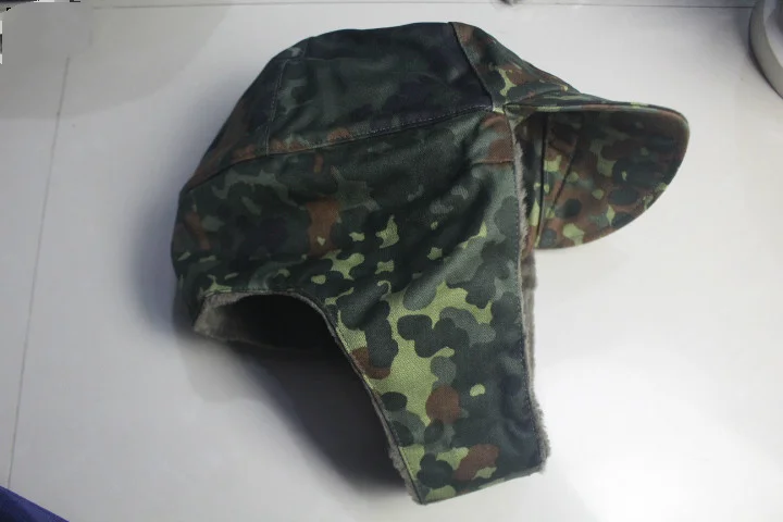 Gorra térmica camuflaje flecktarn combate protección orejas