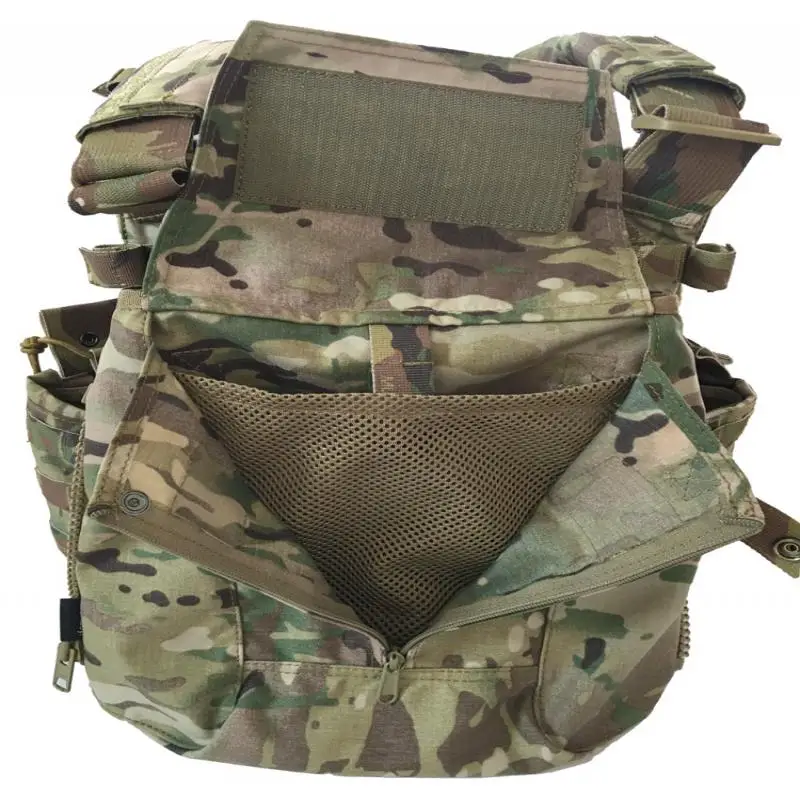 Paquete táctico con Panel con cremallera, portador de placa Multicam, bolsa trasera para CPC NCPC JPC 2,0 AVS, chaleco, accesorio Airsoft - imagen 4